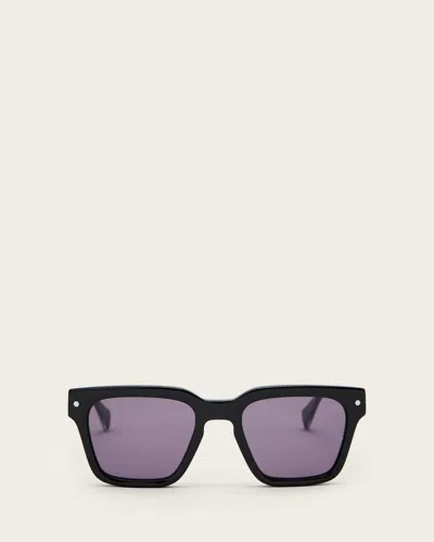 Allsaints Acetate Suki Square Framed Sunglasses In Black