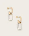 Allsaints Ada Chunky Link Earrings In Silver Mix