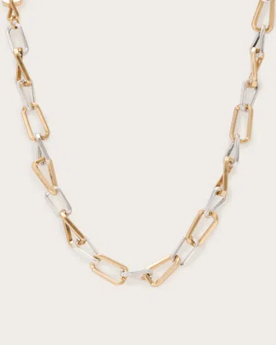 Allsaints Ada Chunky Link Necklace In Gold Mix