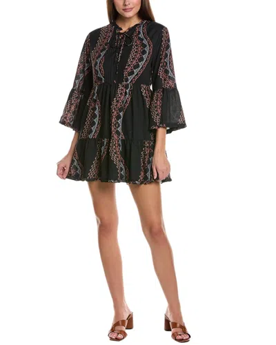Allsaints Adella Leticia Mini Dress In Black