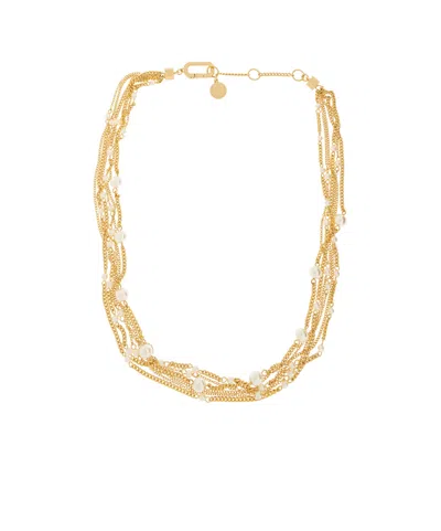 Allsaints Adjustable Necklace In Orange
