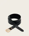 Allsaints Agatha Leather Alcor Belt In Black