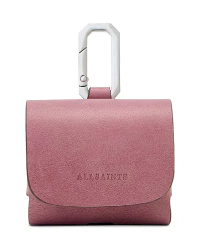Allsaints Airpod Hex Case In Pink