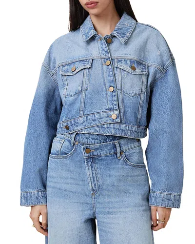 ALLSAINTS AKI CROSSOVER DENIM JACKET