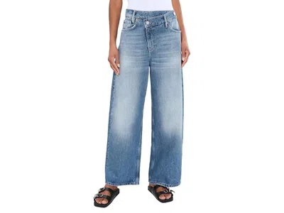 Allsaints Aki Crossover Jeans Women's Dress Pants Vintage Indigo: 28 One Size In Blue