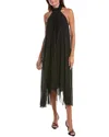 Allsaints Alaya Silk Maxi Dress In Black