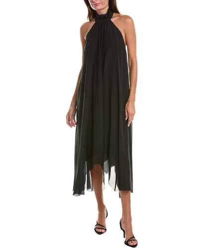 Allsaints Alaya Silk Maxi Dress In Black