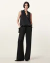 Allsaints Chari Jacq Jacquard Pants In Black