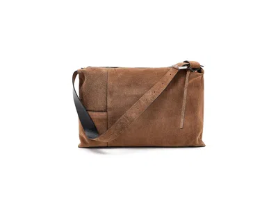 Allsaints Alba Suede Shoulder Bag Shoulder Handbags Arizona Tan Brown: One Size