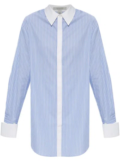Allsaints Alber Shirt In Blue