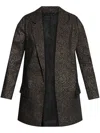 Allsaints Aleida Patterned Blazer In 黑色