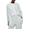 Allsaints Aleida Blazer In Iced Blue