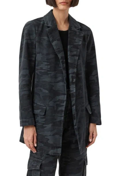 ALLSAINTS ALLSAINTS ALEIDA CAMO DENIM BLAZER