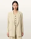 Allsaints Aleida Lightweight Tri Blazer In Neutral