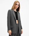 Allsaints Aleida Lightweight Tri Blazer In Eiffel Grey