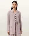 Allsaints Aleida Lightweight Tri Blazer In Pink