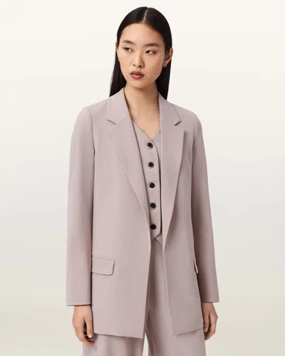 Allsaints Aleida Lightweight Tri Blazer In Pink