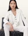 Allsaints Aleida Lightweight Tri Blazer In White
