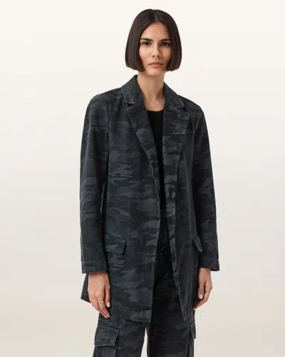 Allsaints Aleida Lightweight Tri Denim Blazer