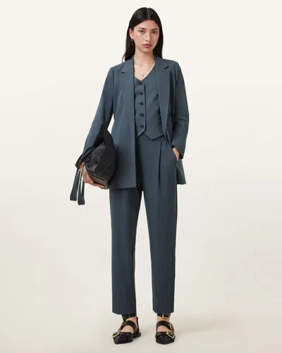 Allsaints Aleida Lightweight Tri Trousers In Gray