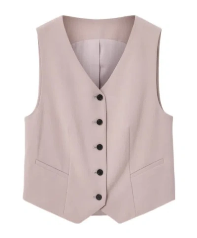 Allsaints Aleida Lightweight Tri Waistcoat In Purple