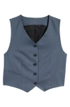 Allsaints Aleida Lightweight Vest In Turbulence Grey