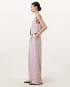 Allsaints Aleida Lightweight Tri Trousers In Mauve Chalk Pink
