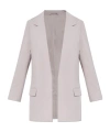 Allsaints Aleida Open-front Blazer In Neutral