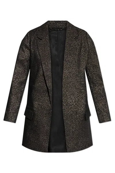 Allsaints Aleida Patterned Blazer In 黑色