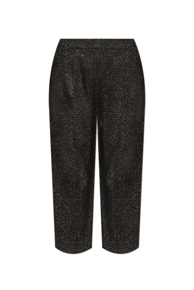 Allsaints Aleida Patterned Trousers In Black