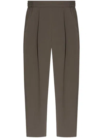 Allsaints Aleida Tapered Trousers In Green