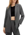 Allsaints Aleida Blazer In Eiffel Grey