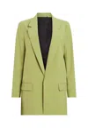 Allsaints Aleida Lightweight Tri Blazer In Green