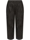 Allsaints Aleida Patterned Trousers In Black