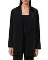 Allsaints Aleida Lapel-collar Blazer In Black