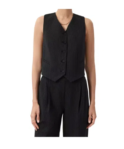 Allsaints Aleida Vest In Black