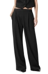 Allsaints Aleida Lightweight Wide Leg Trousers In Black
