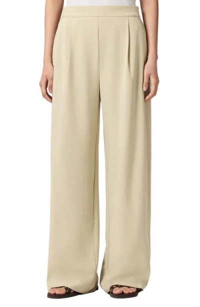 Allsaints Aleida Wide Leg Pants In Neutral