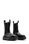 Allsaints Alex Lug Sole Chelsea Boot In Black Shine