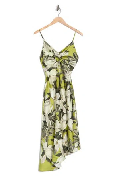 Allsaints Alexia Floral Asymmetric Slipdress In Multi