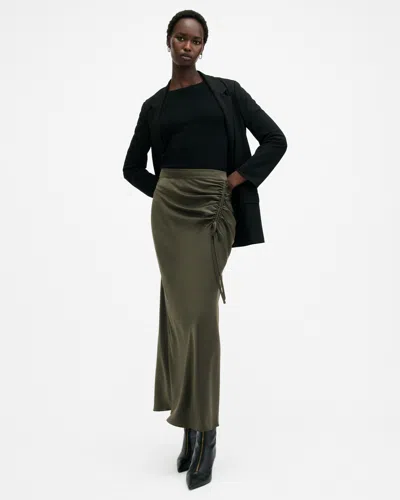 ALLSAINTS ALLSAINTS ALEXIA GATHERED MAXI SKIRT