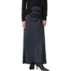 Allsaints Alexia Ruched Skirt In Blue