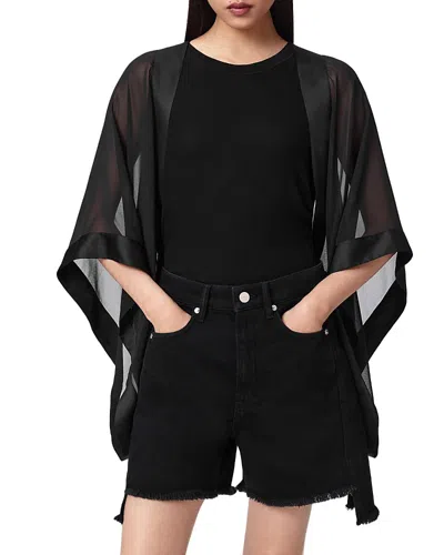 Allsaints Alice Emb Kimono In Black