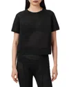 Allsaints Anna Stripe Tee In Black