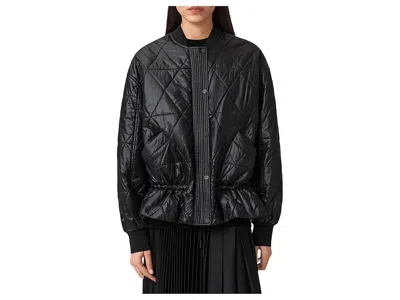 Allsaints Alii Bomber In Black