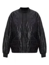 Allsaints Alii Quilted Bomber Jacket In Black