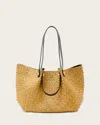Allsaints Paper Straw Allington Tote Bag In Natural