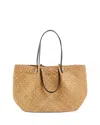 Allsaints Allington Straw Tote In Natural