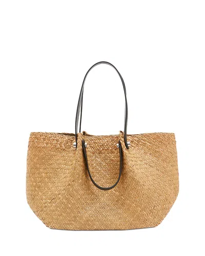 Allsaints Allington Straw Tote In Natural