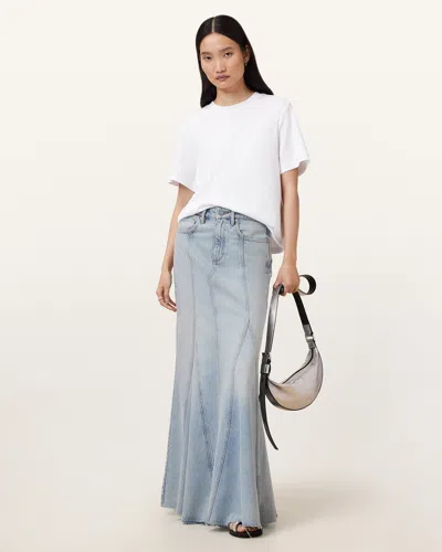 ALLSAINTS ALLSAINTS ALMA MAXI DENIM SKIRT